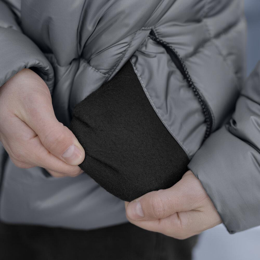 Чоловіча зимова куртка темно-сіра Pobedov Bubble Gum Київ - фото 4