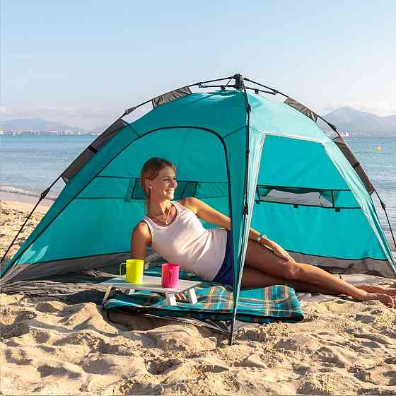 Палатка пляжная Uquip Buzzy UV 50+ Blue/Grey Киев