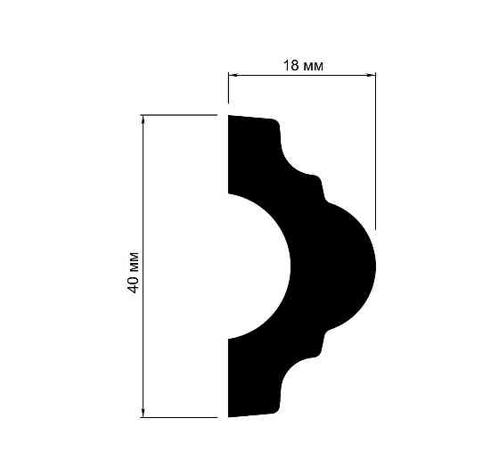 Молдинг полиуретановый гладкий Gaudi Decor CR 610 Днепр
