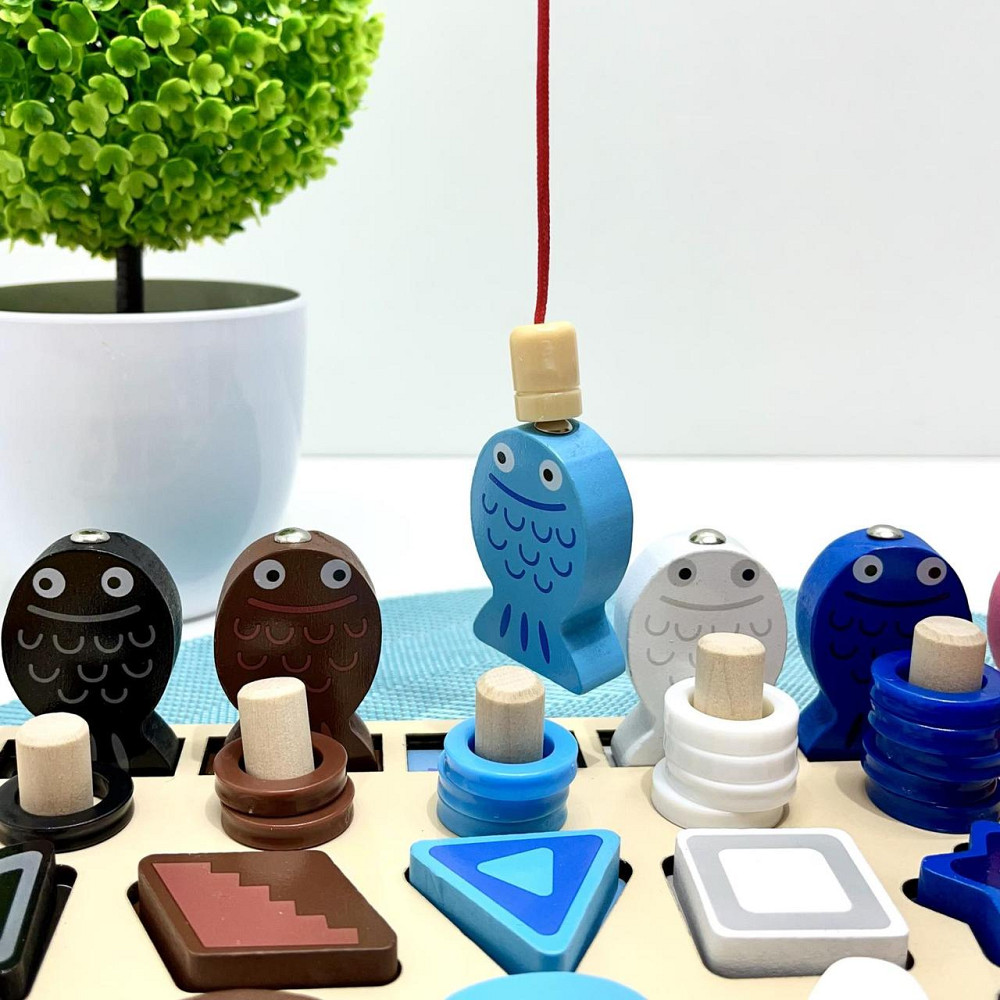 Дерев'яна іграшка Tree Toys Багатофункціональна дошка магнітна рибалка (MD 0820) Чернігів - фото 8
