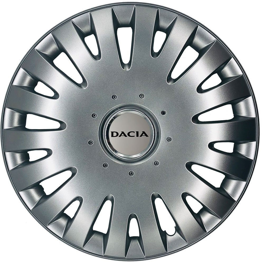Автомобільні модельні ковпаки R14 Dacia 211 4шт, SJS, сріблясті Київ - фото 1