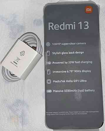 Телефон Redmi 13 6+128 синий. Київ
