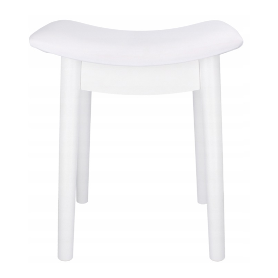 Табурет Chomik ROKA вигнутий у скандинавському стилі білий Київ