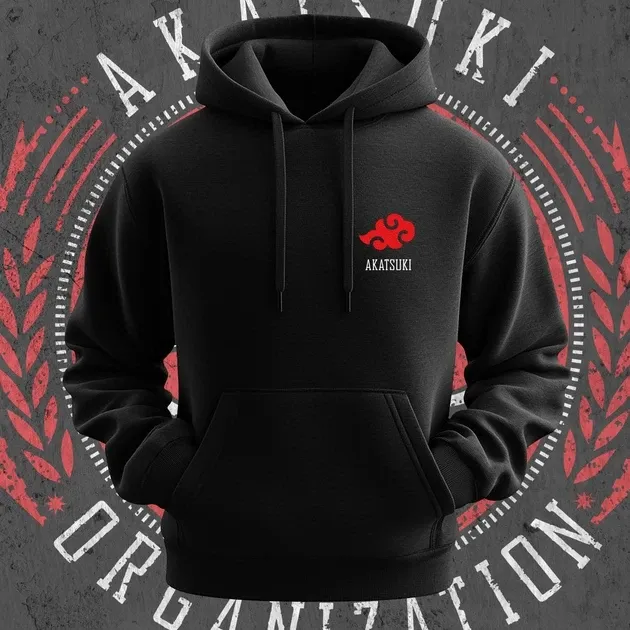 Худи мужское с принтом Наруто Akatsuki Organization Размер 48 Anime1163 Днепр - изображение 3