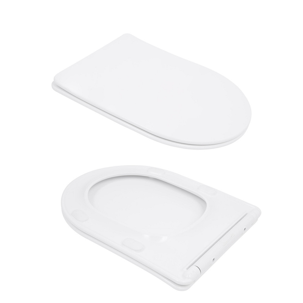 Унітаз підлоговий Qtap Leo Ultra Quiet 620×355×790 мм із сидінням Soft-close, White QTLEO27W49261 Київ - фото 8