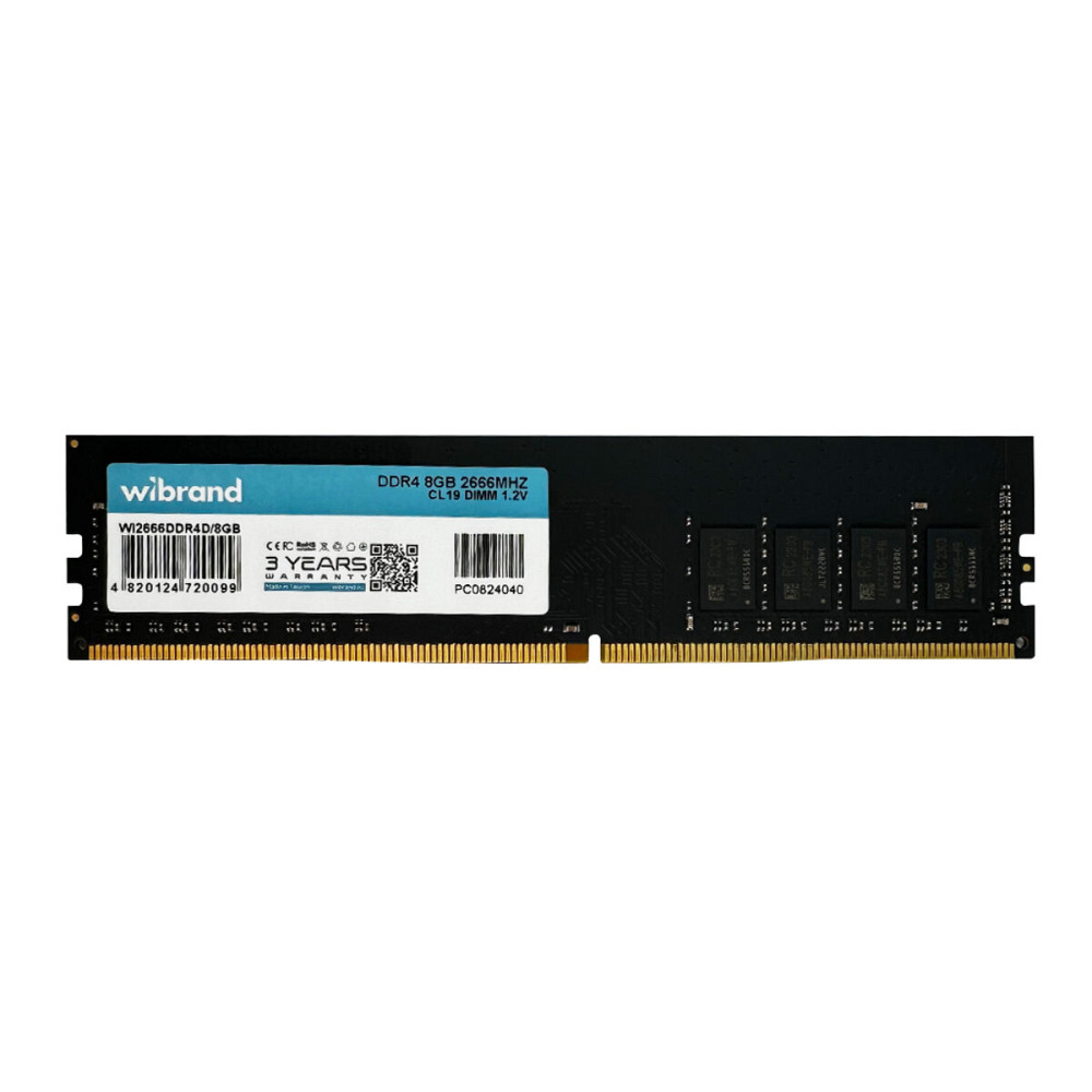 DDR4 Wibrand 8GB 2666MHz CL19 DIMM (WI2666DDR4D/8GB) Київ - фото 1