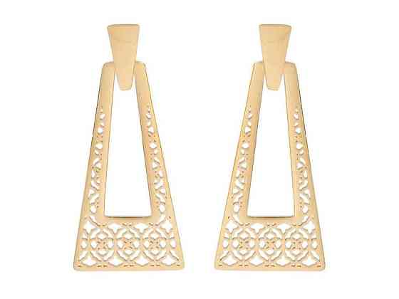 Серьги Stainless Steel 18K пусеты Ажурный узор (209510) ТМ XUPING Киев