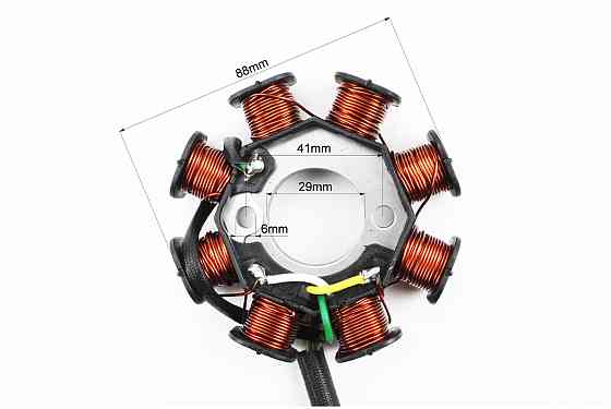 Статор магнето (генератора) Honda WH 100 (8 котушок роз'єм "мама 3 + 1") Київ