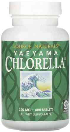Хлорела водорості Source Naturals Yaeyama Chlorella 200 мг 600 таб Київ