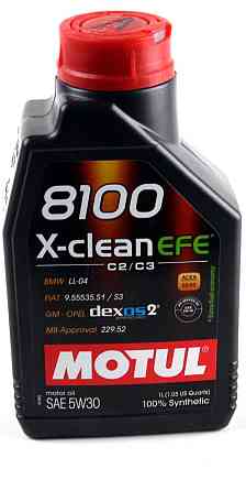 Motul 8100 X-clean EFE 5W-30 1L — Полностью синтетическое моторное масло с допусками BMW LL-04, MB 229.52 и GM Dexos2 Ковель