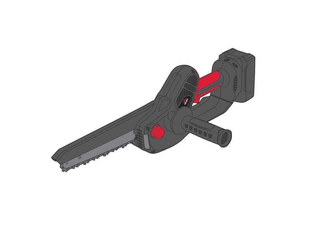 Пила цепная аккумуляторная 18В 2Аг 8 (20см) AKZ 1820n Kit ТМ VITALS Киев - изображение 1