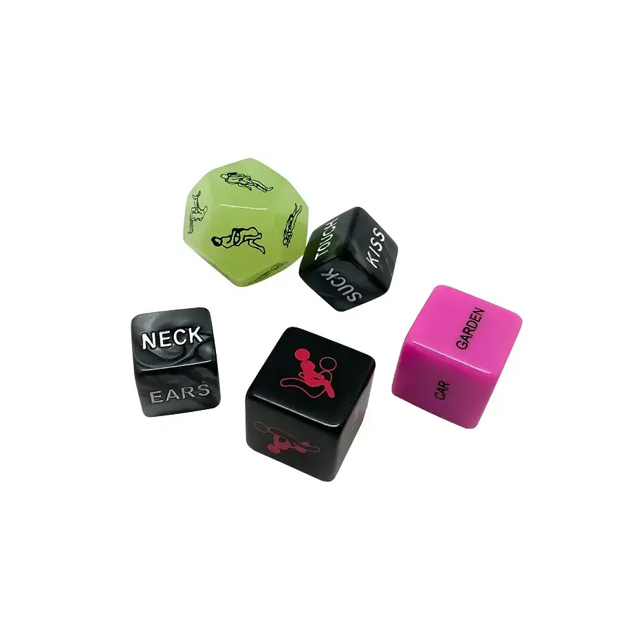 Набір кубиків Wooomy Ooo 5 Dice Set (EN): місця та пози для сексу, інтимні дії та частини тіла Львів - фото 1