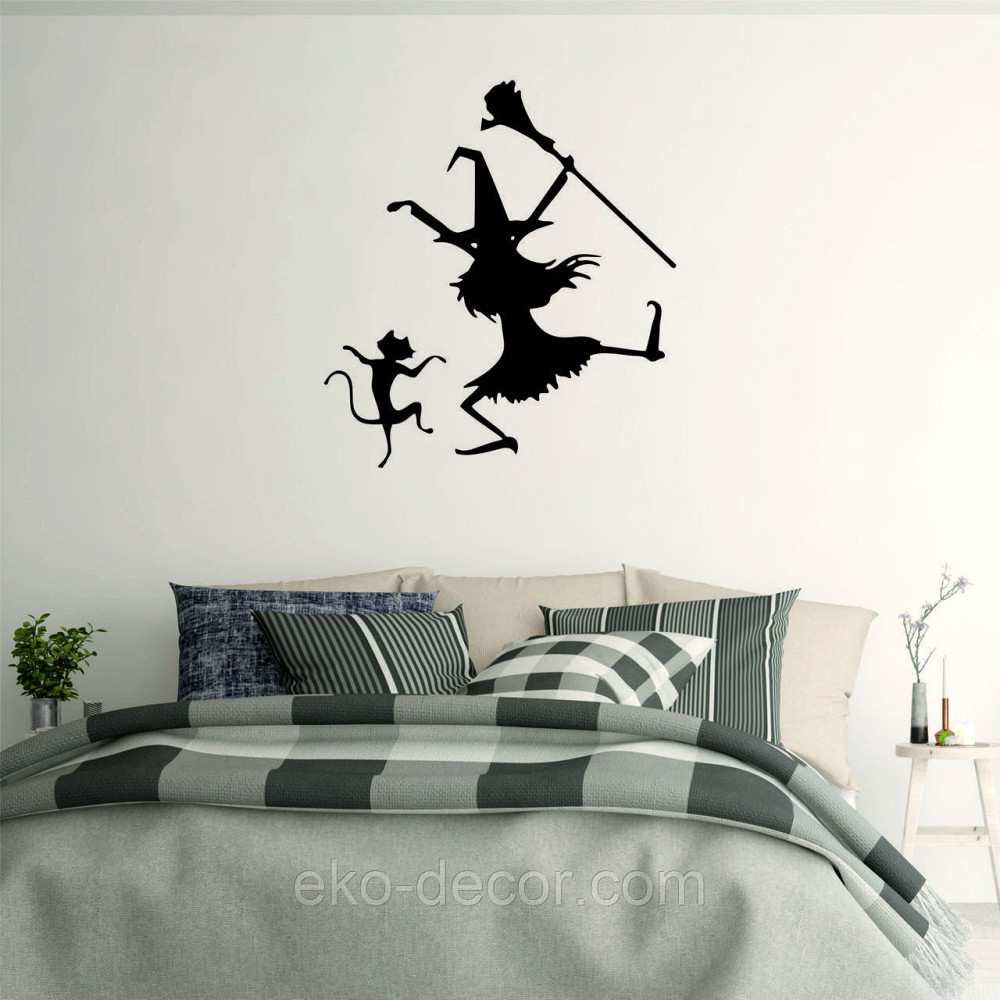 Декоративное настенное Панно «Ведьма», Декор на стену 70*63 см., Черный Киев - изображение 5