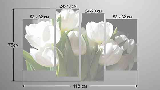 Модульна картина Тюльпани Art-104_4 Київ