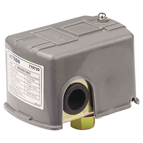Wetron Реле давления 1.5кВт 1.4-2.8 бар прямоуг (гайка) WETRON (779730) Київ
