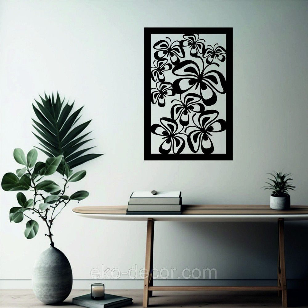 Декоративне настінне 3D Панно «Метелики» Декор на стіну з об'ємом Київ - фото 1