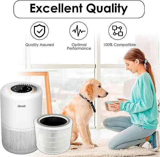 Сменные фильтры для воздухоочистителя Levoit HEPA Core 200S H13 Smart WiFi с активированным углем комплект 2шт Киев