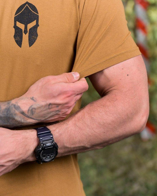 Бавовняна футболка Spartan кайот ПП7690 Одеса - фото 5