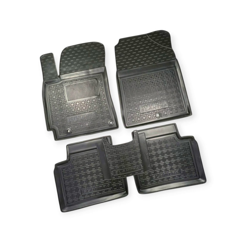 Килимки Хюндай elantra 2015-2020 ad борт 2,5см, з перемичкою салону Мукачево - фото 1