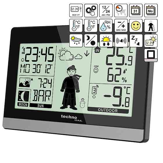 Метеостанция Technoline WS9612 Black (WS9612) Вінниця