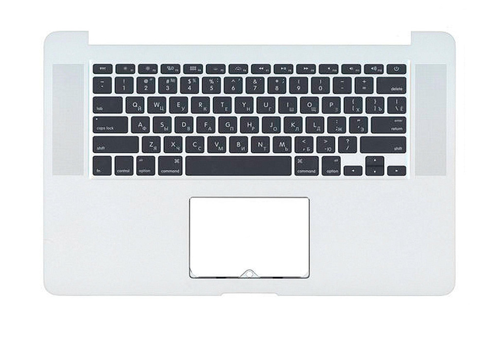 Клавиатура для ноутбука Apple MacBook Pro (A1398) Black, (Silver TopCase), RU (горизонтальный энтер) Вінниця - фото 2