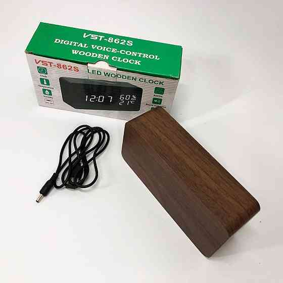 Clock електронні настільні VST-862S-4, Практичний електронний годинник, Розумний MF-930 настільний годинник Київ