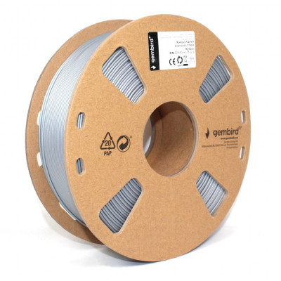 Пластик для 3D-принтера Gembird PLA-PLUS, 1.75 мм, silver, 1кг (3DP-PLA+1.75-02-S) Винница - изображение 2