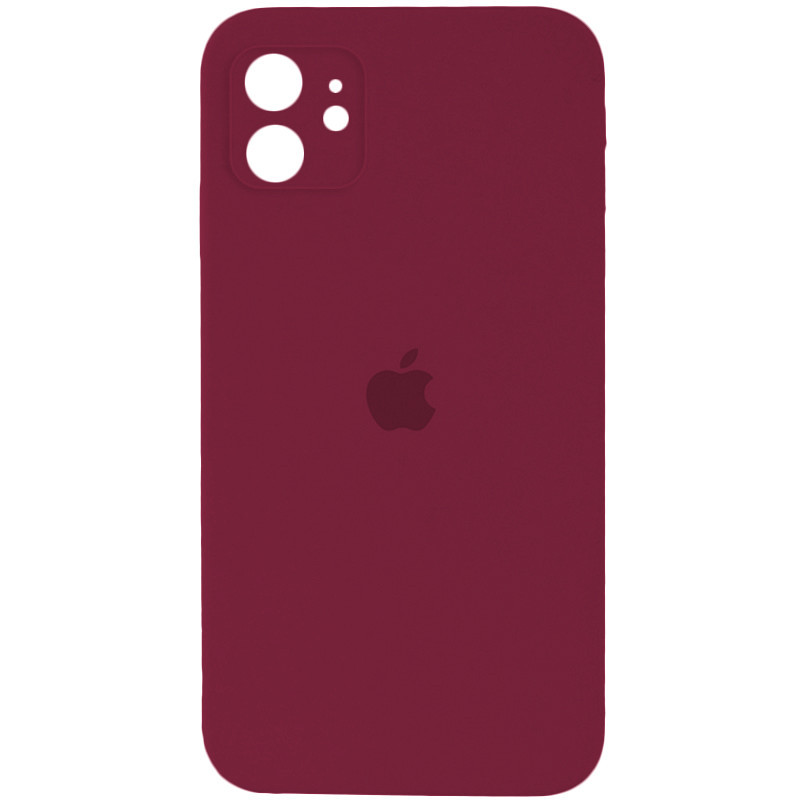 Чохол для iPhone 12 Silicone Full Case, Сливовий Київ - фото 1