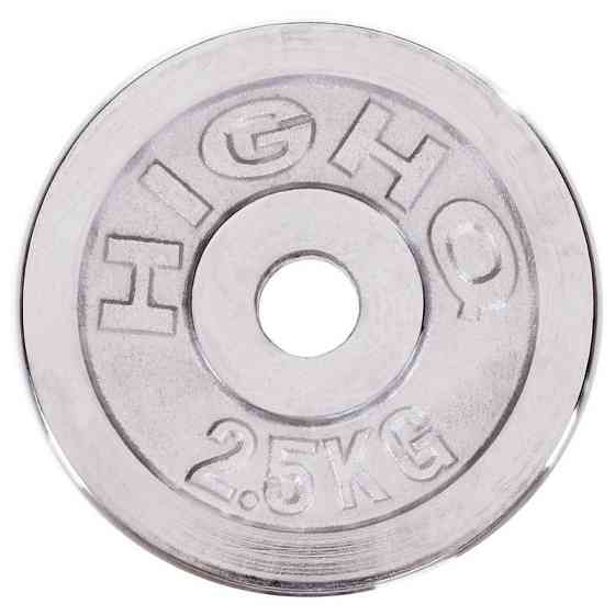 Блин (диск) хромированный 2.5 кг 30 мм HIGHQ-1451-2_5S Киев