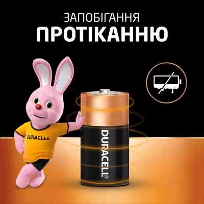 Батарейка Duracell C LR14 лужна 2шт. в упаковці (5000394052529 / 81483545) Вінниця