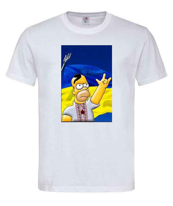 Футболка з патріотичним принтом "Гомер Сімпсон" Городище - фото 2