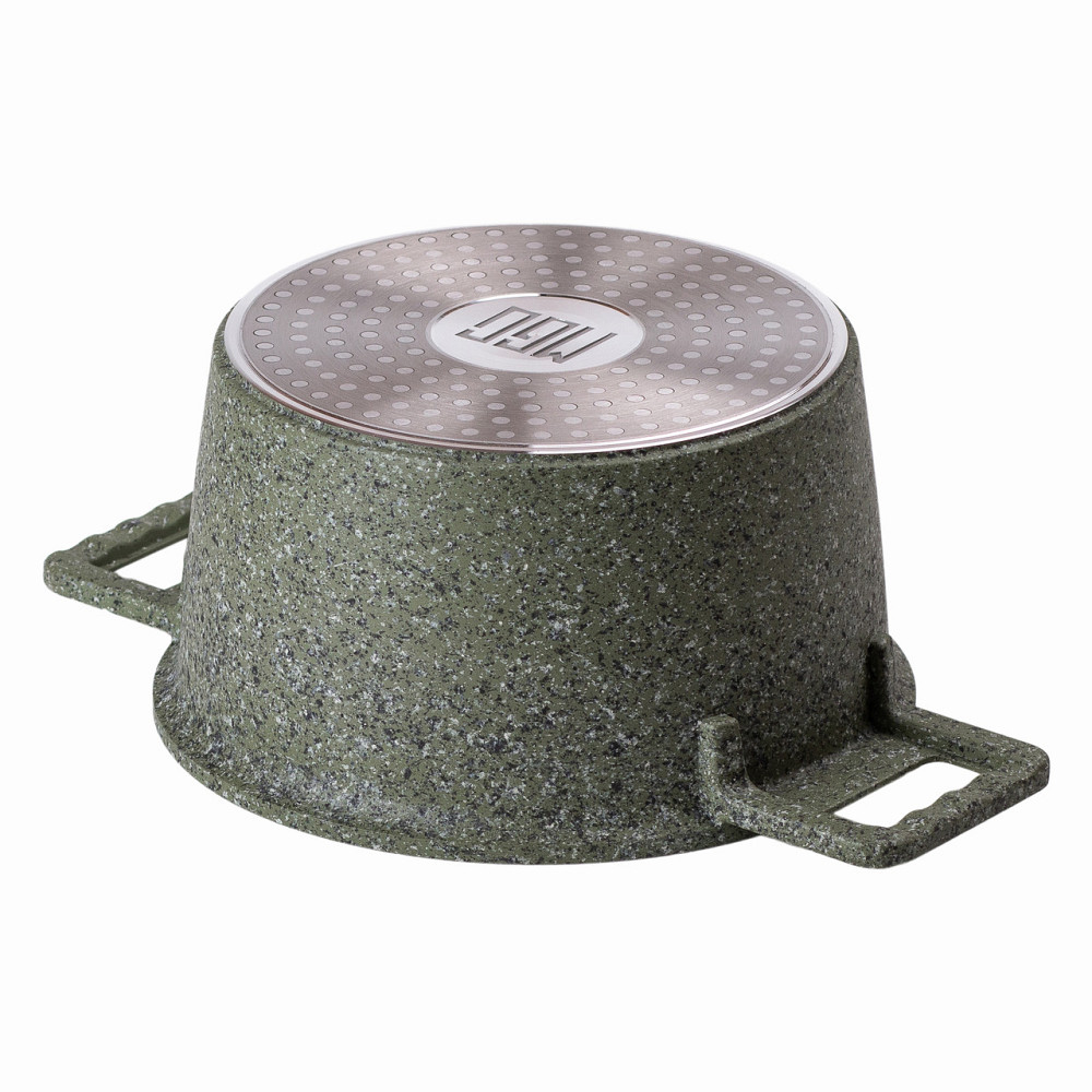 Алюмінієва каструля об'ємом 3 літри з кришкою Ø 20 (см), з антипригарним покриттям MGC HP-4-445GR Коломия - фото 2