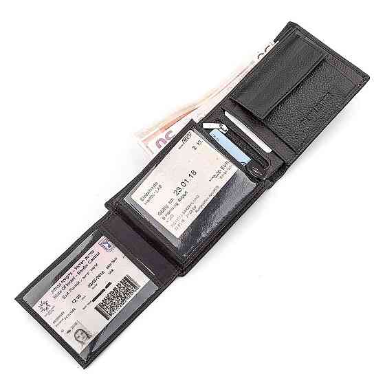 Мужской кошелек ST Leather 18327 (ST108) из натуральной кожи Черный Киев