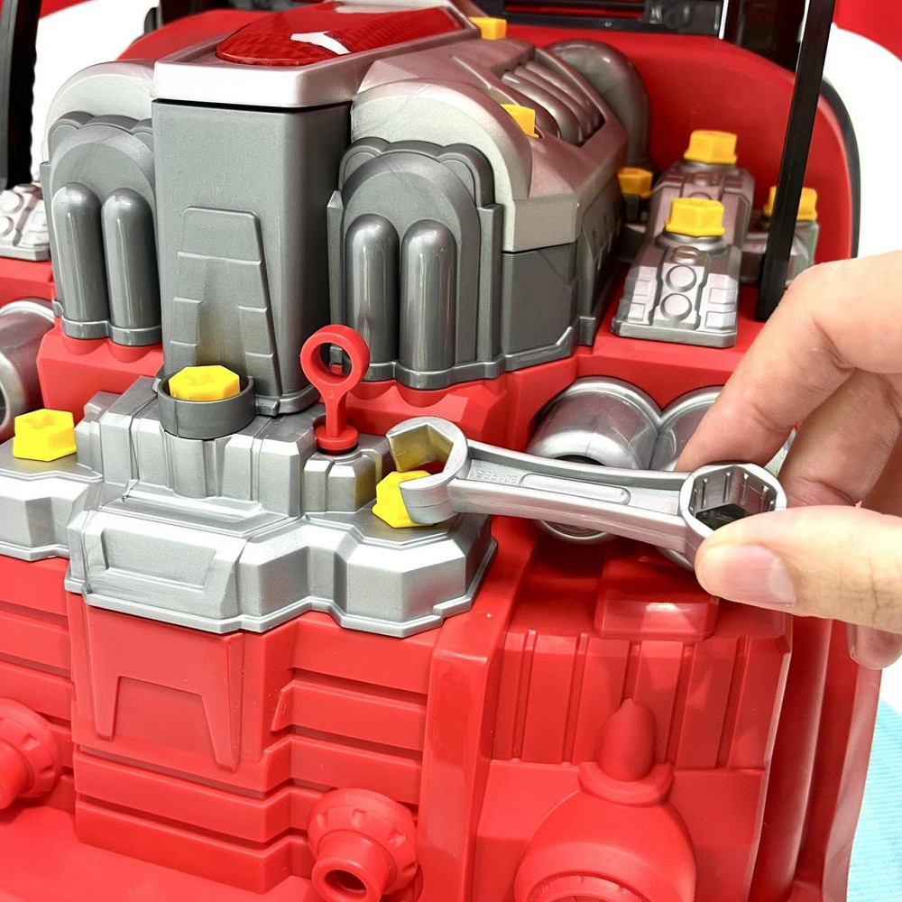 Машина-конструктор 59 деталей звук підсвічування Червоний (D001-2) Чернигов - изображение 7