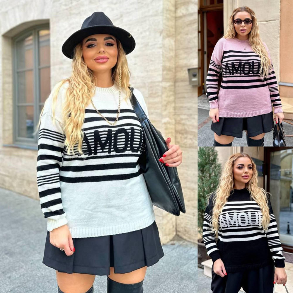 Жіночий модний двоколірний светр. 44-56р Київ - фото 2