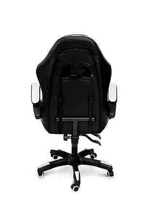 Крісло геймерське Слім, чорний/білий Київ