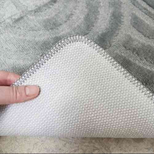 Килимок для ванної кімнати 50*40см U-виріз Рамка Econom сірий поліпропілен Дариана Житомир