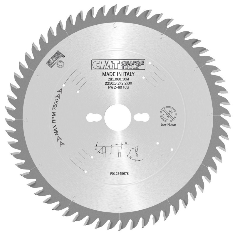 Пиляльний диск по дереву CMT 250x30x60z K3.2/2.2 (281.060.10M) Одесса - изображение 1