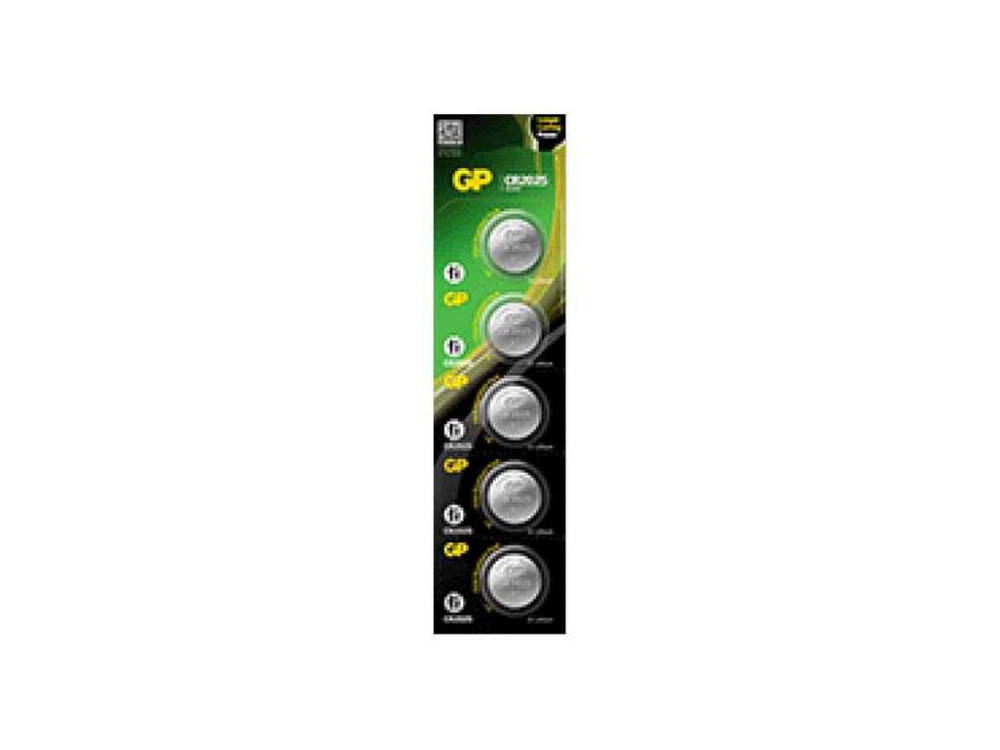 Батарейка CR2025 5шт дискова Lithium Button Cell 3.0V 8U5 літієві (блистер) ТМ GP Solmir Київ - фото 1