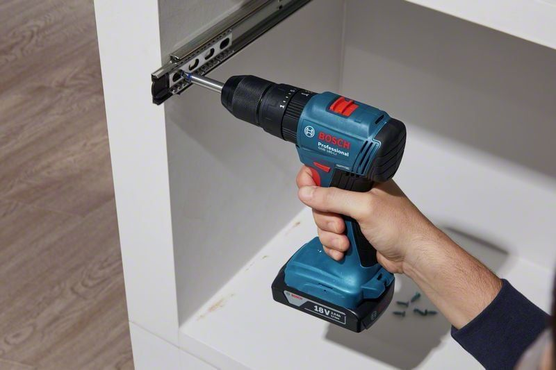 Мощная аккумуляторная ударная дрель-шуруповерт Bosch Professional GSB 183-LI с АКБ 18V 2.0Ah, з/п в кейсе Киев - изображение 8