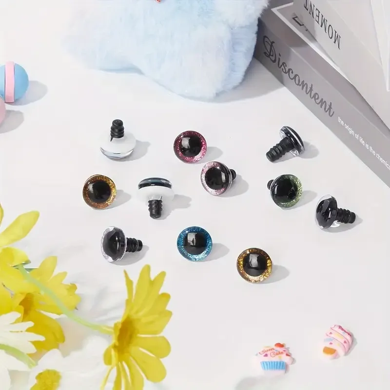 Цветные пластиковые глазки для игрушек, 30 шт. Киев - изображение 1