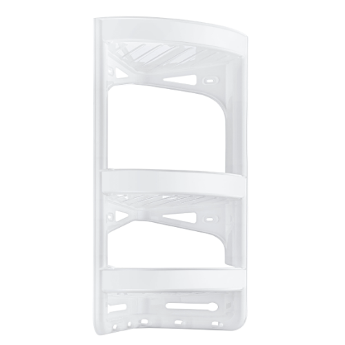 Полиця для ванної кімнати кутова пластик білий OZER-B-009 ELIF Житомир - фото 1