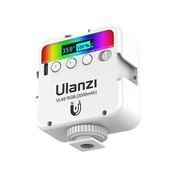 Відеосвітло Ulanzi VL49 Rechargeable Mini RGB Light 6W White (2586) Київ