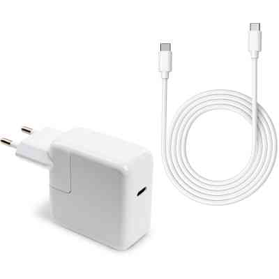 Блок живлення до ноутбуку Vinga Apple 30W 5V3A/9V3A/12V2.4A/14.5V2A/ 18V1.5A/20V1.5A USB-C (VPA-30-APP-C) Вінниця