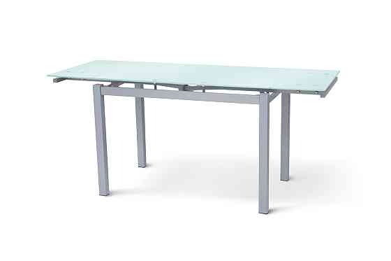 Стіл Венді XS-1025, 80/130*65, білий/сірі ноги Киев