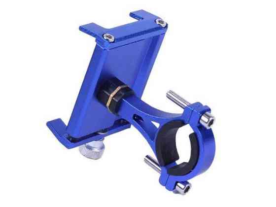 Держатель телефона HFCM-13  (крепление на руль), алюминий, синий Мукачево