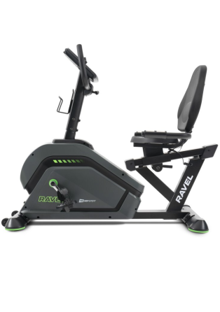 Горизонтальний велотренажер HS-120L Ravel чорно-зелений Киев
