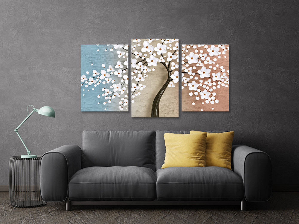Модульная картина в гостиную / спальню Квіткове дерево  Art-691_3 100x150 см Киев - изображение 3