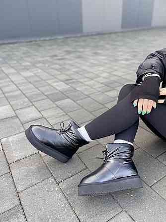 Угги женские ITTS чёрные плащёвка зимние высота 15см размер 38 (5319) Коломыя