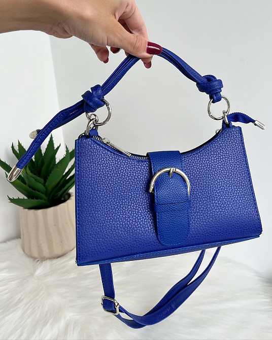 Стильная сумочка клатч багет женская молодежная яркая Турция Крохатушка одяг Синий Киев - изображение 3